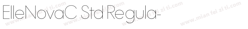 ElleNovaC Std Regula字体转换